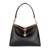 Etro Vela Leather Shoulder Bag In Black