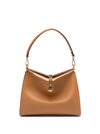 Etro `vela` Medium Shoulder Bag In Brown