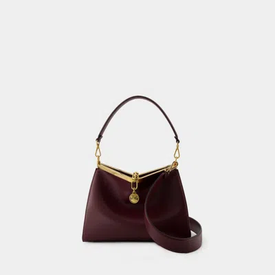 Etro Vela Medium Shoulder Bag - Leather - Red In Brown