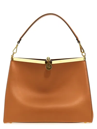 Etro Medium Vela Shoulder Bag In Brown