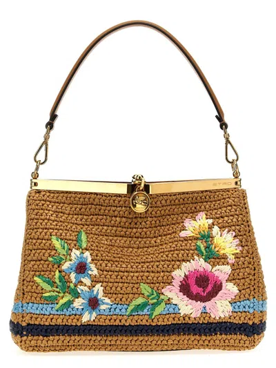 Etro Vela Shoulder Bags Beige