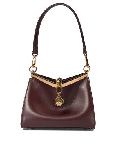 Etro "vela Small" Shoulder Bag In Bordeaux