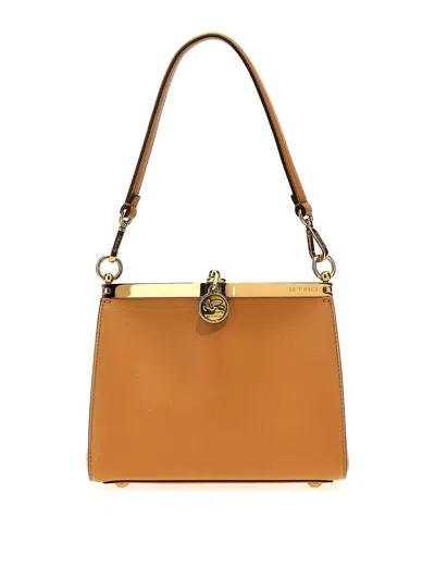 Etro Vela Small Shoulder Bag In Brown
