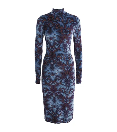 ETRO VELVET BAROQUE MIDI DRESS