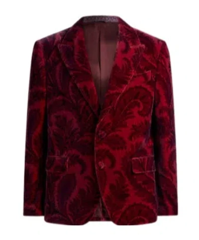 ETRO VELVET BLAZER WITH PRINT