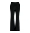 Etro Velvet Bootcut Trousers In Black