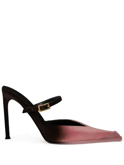 Etro Velvet Buckled Pumps In Rosa