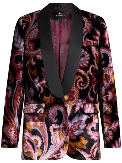 ETRO VELVET JACQUARD BLAZER