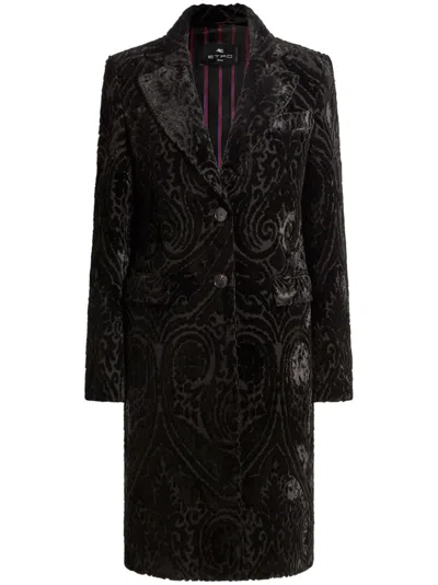 ETRO VELVET JACQUARD COAT