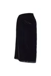 Etro Convertible Wrap-effect Velvet Midi Skirt In Black