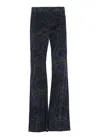 Etro Velvet Pants In Multi