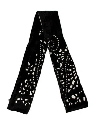 Pre-owned Etro Velvet Printed Scarf In Multi