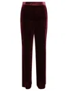 Etro Red Pants With Elastic Waistband