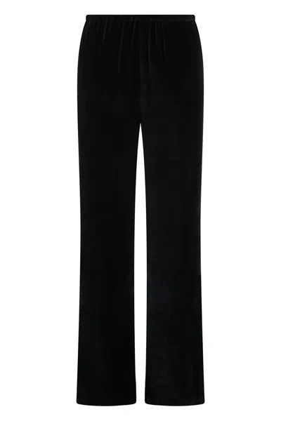 Etro Velvet Trousers In Black