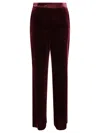 Etro Red Pants With Elastic Waistband