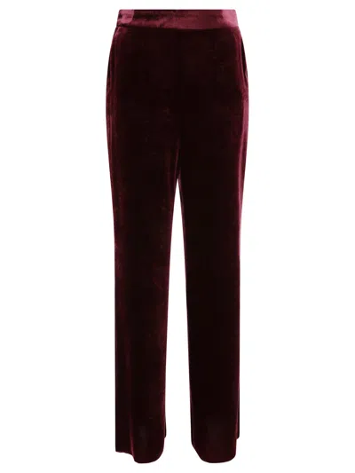 Etro Velvet Trousers Bordeaux