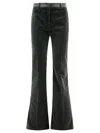 Etro Velvet Flared Hem Trousers Pockets In Grey