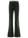 Etro Velvet Flared Hem Trousers Pockets