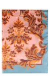 ETRO VENUS ALL OVER PRINT SILK SCARF IN PINK FOR WOMEN