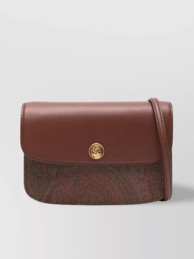 Etro Versatile Crossbody With Adjustable Strap And Rear Pocket In Dark