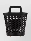 Etro Versatile Leather Bucket Bag With Detachable Strap In Black