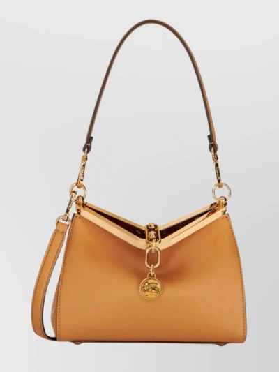 Etro Versatile Mini Chain Strap Bag In Beige