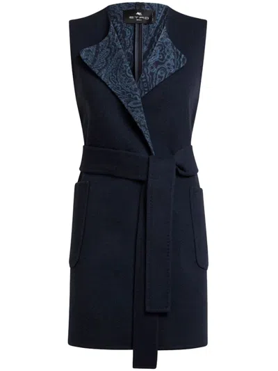 Etro Vest Clothing In Blue