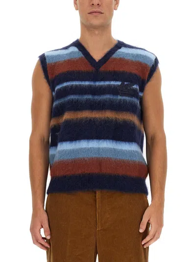 ETRO ETRO VEST WITH STRIPE PATTERN
