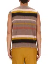 Etro Men Vest With Stripe Pattern In Multicolour