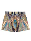 Etro Vibrant Paisley Pattern Boxer Swimsuit In Multicolor