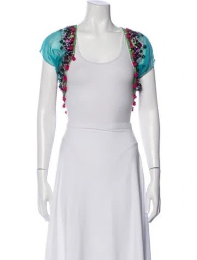 Pre-owned Etro Vintage 1990's Bolero In Blue