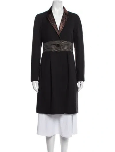 Pre-owned Etro Vintage Coat In Black