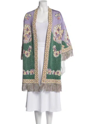 Pre-owned Etro Vintage Floral Print Jacket In Purple