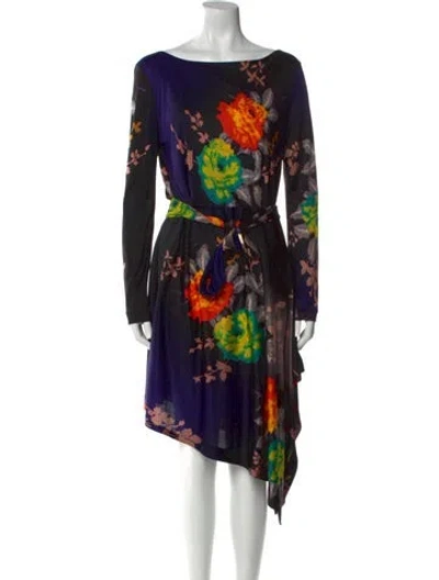 Pre-owned Etro Vintage Knee-length Dress In Black