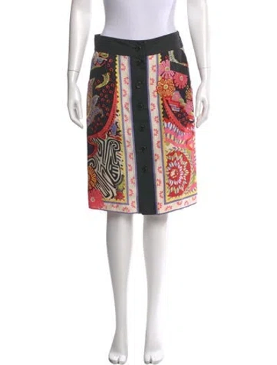 Pre-owned Etro Vintage Knee-length Skirt In Multi