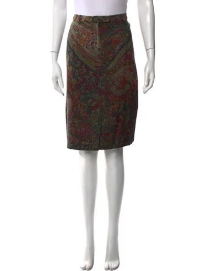 Pre-owned Etro Vintage Knee-length Skirt In Multi