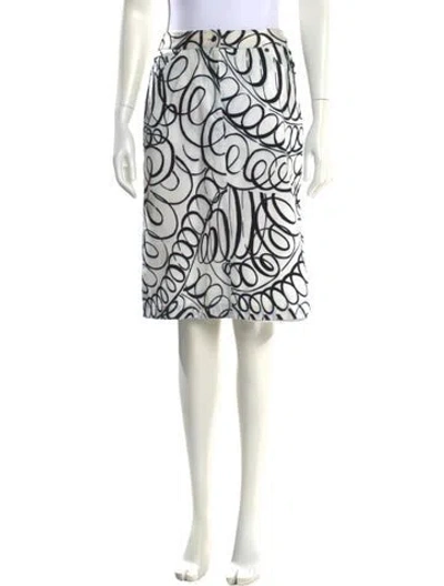 Pre-owned Etro Vintage Knee-length Skirt In White