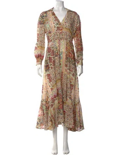Pre-owned Etro Vintage Long Dress In Neutral