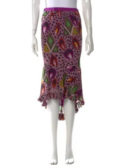 Pre-owned Etro Vintage Long Skirt In Purple