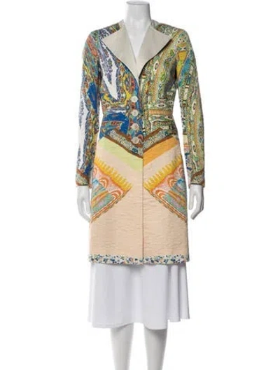 Pre-owned Etro Vintage Printed Coat In Multi