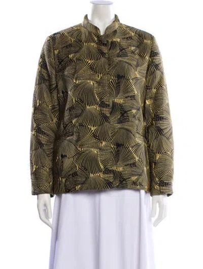 Pre-owned Etro Vintage Printed Evening Jacket W/ Tags In Green