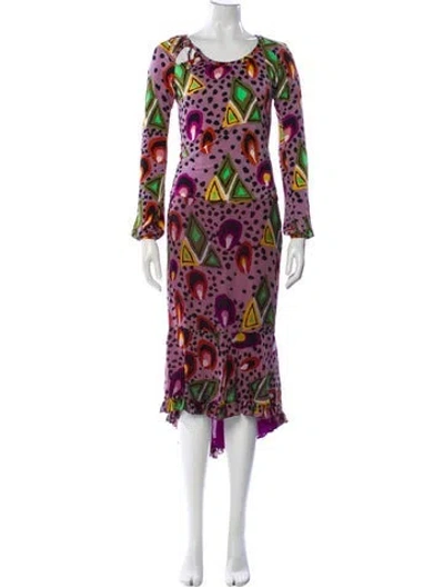 Pre-owned Etro Vintage Silk Set In Purple