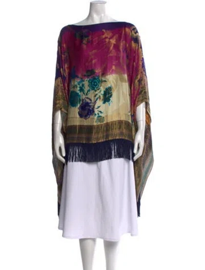 Pre-owned Etro Vintage Silk Sweater In Yellow