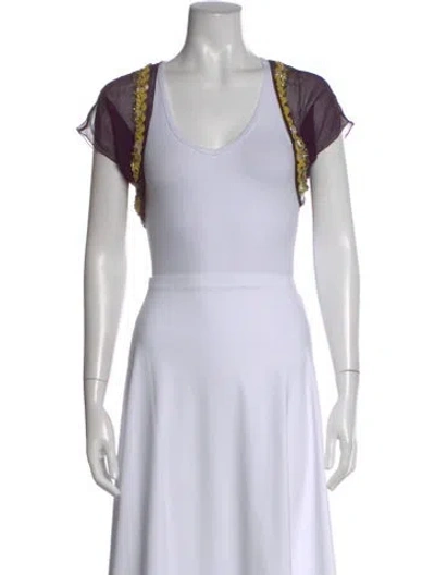 Pre-owned Etro Vintage Silk Top In White