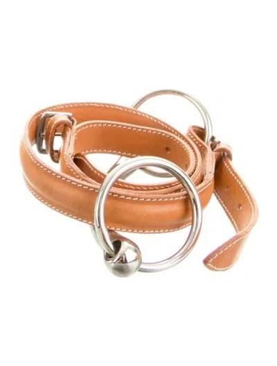 Pre-owned Etro Vintage Skinny Belt In Brown