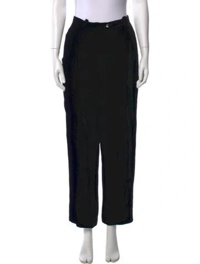 Pre-owned Etro Vintage Straight Leg Pants In Black
