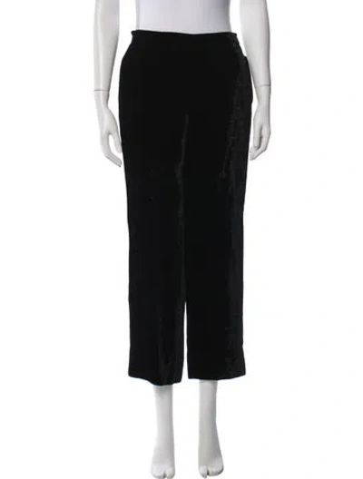 Pre-owned Etro Vintage Straight Leg Pants In Black