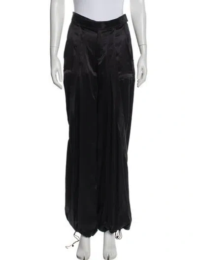 Pre-owned Etro Vintage Wide Leg Pants In Black