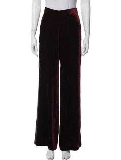 Pre-owned Etro Vintage Wide Leg Pants In Burgundy