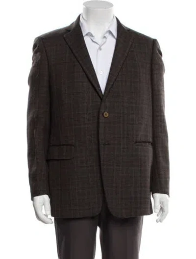 Pre-owned Etro Vintage Wool Blazer In Brown